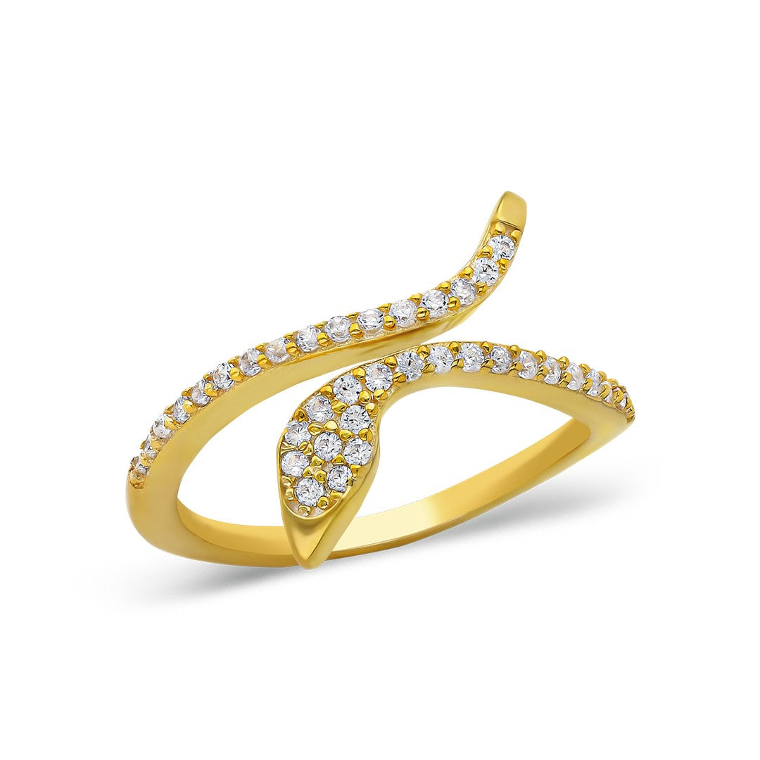 Snake Stone Ring - 925 SILVER