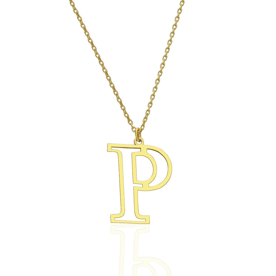 Capital Letter Necklace - 925 Silver