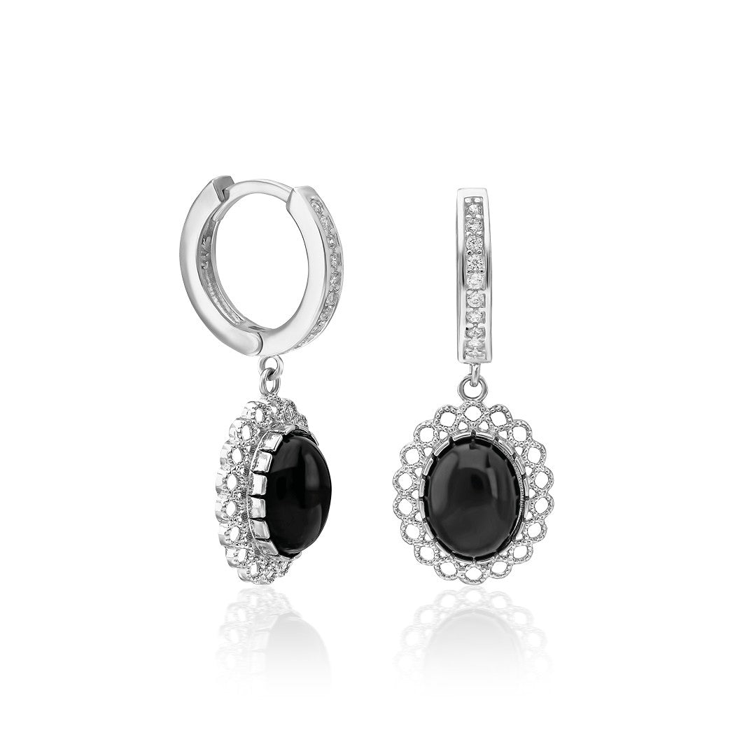 Sapphire Earrings - 925 Silver
