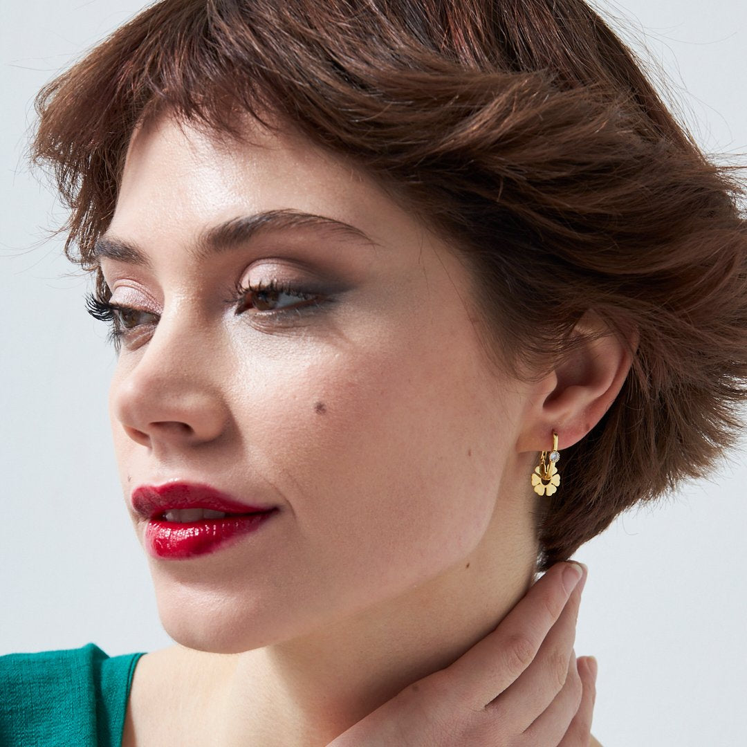 Wheel Earring - 925 SILVER