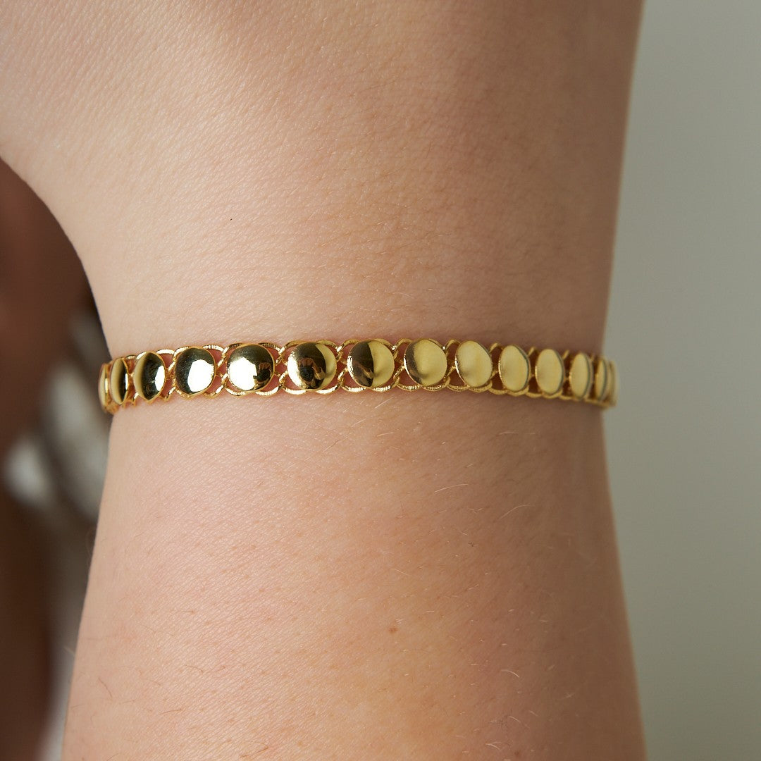 Sequin Chain Bracelet - 925 SILVER