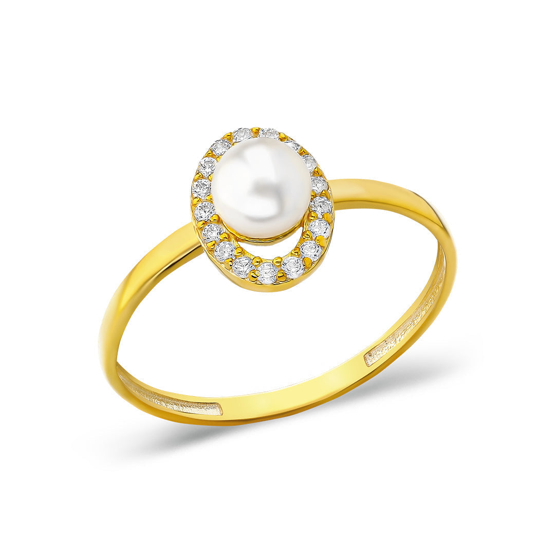 GROSSE PERLEN RING | 925 SILBER