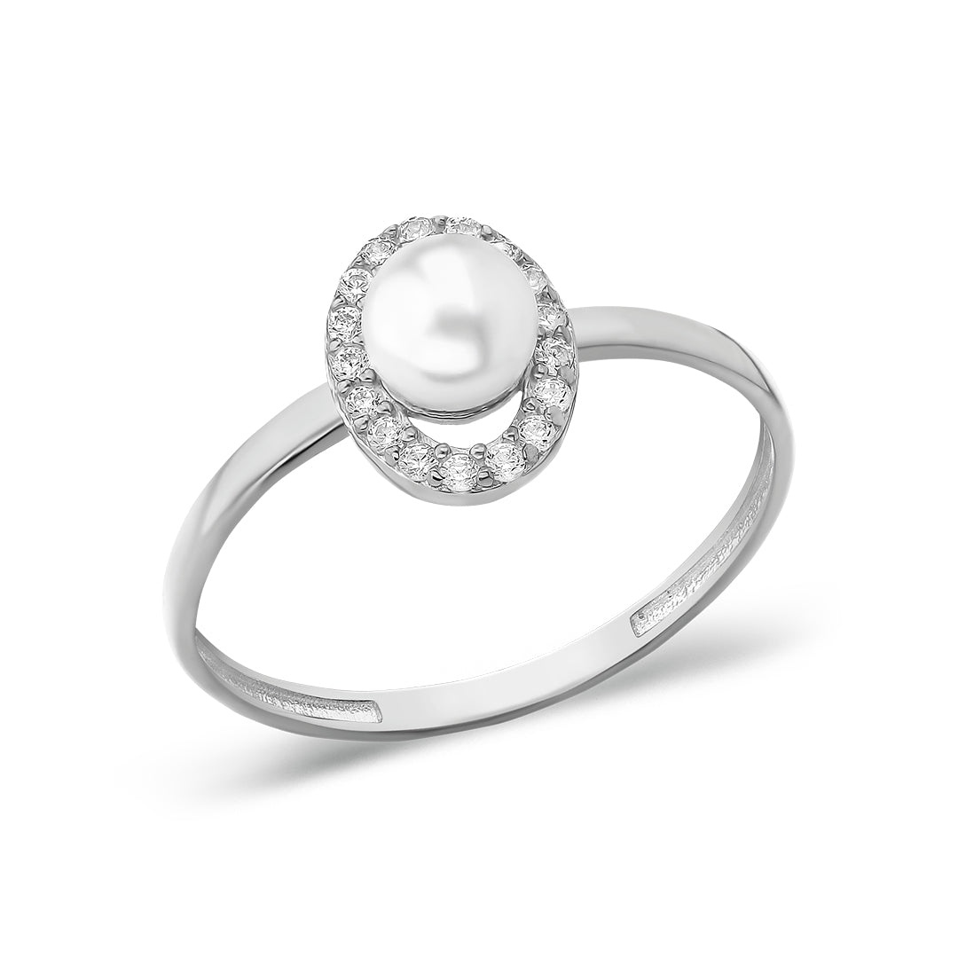 GROSSE PERLEN RING | 925 SILBER