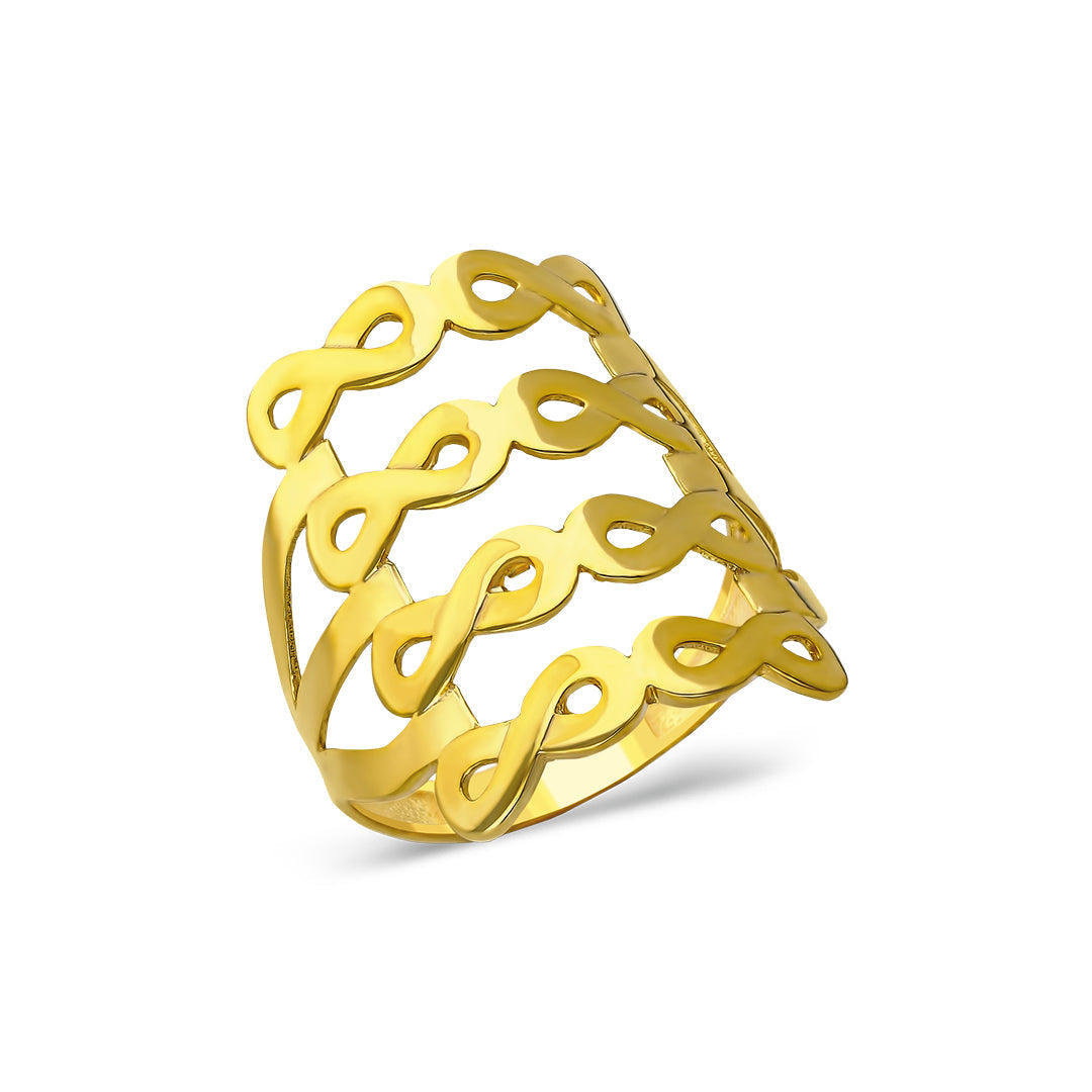 Infinite Rib Ring - 925 SILVER
