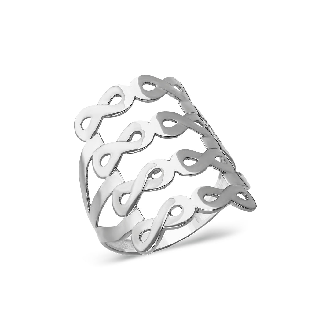Infinite Rib Ring - 925 SILVER