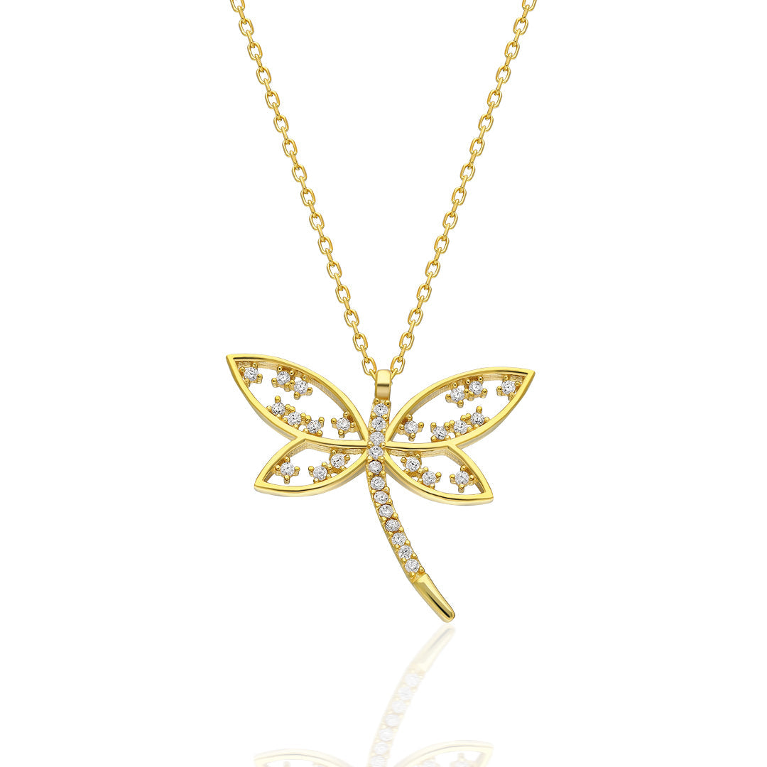 Dragonfly Necklace - 925 Silver