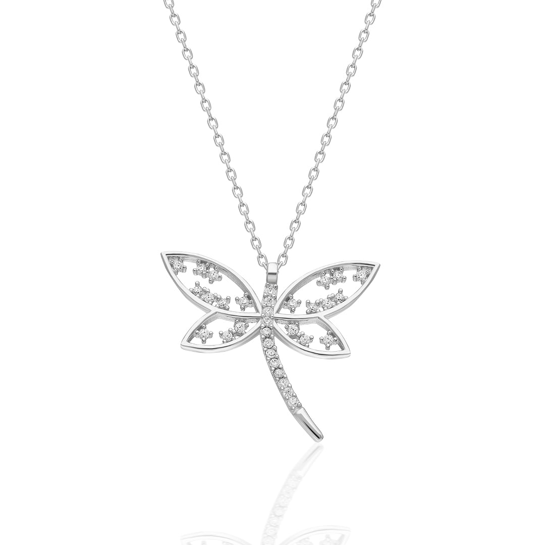 Dragonfly Necklace - 925 Silver