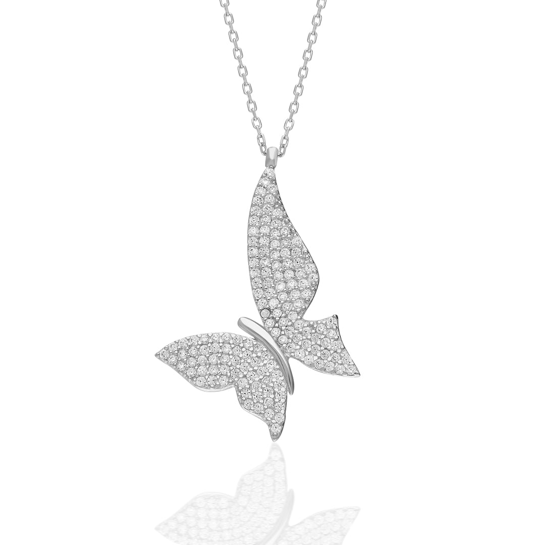 Butterfly Necklace - 925 Silver