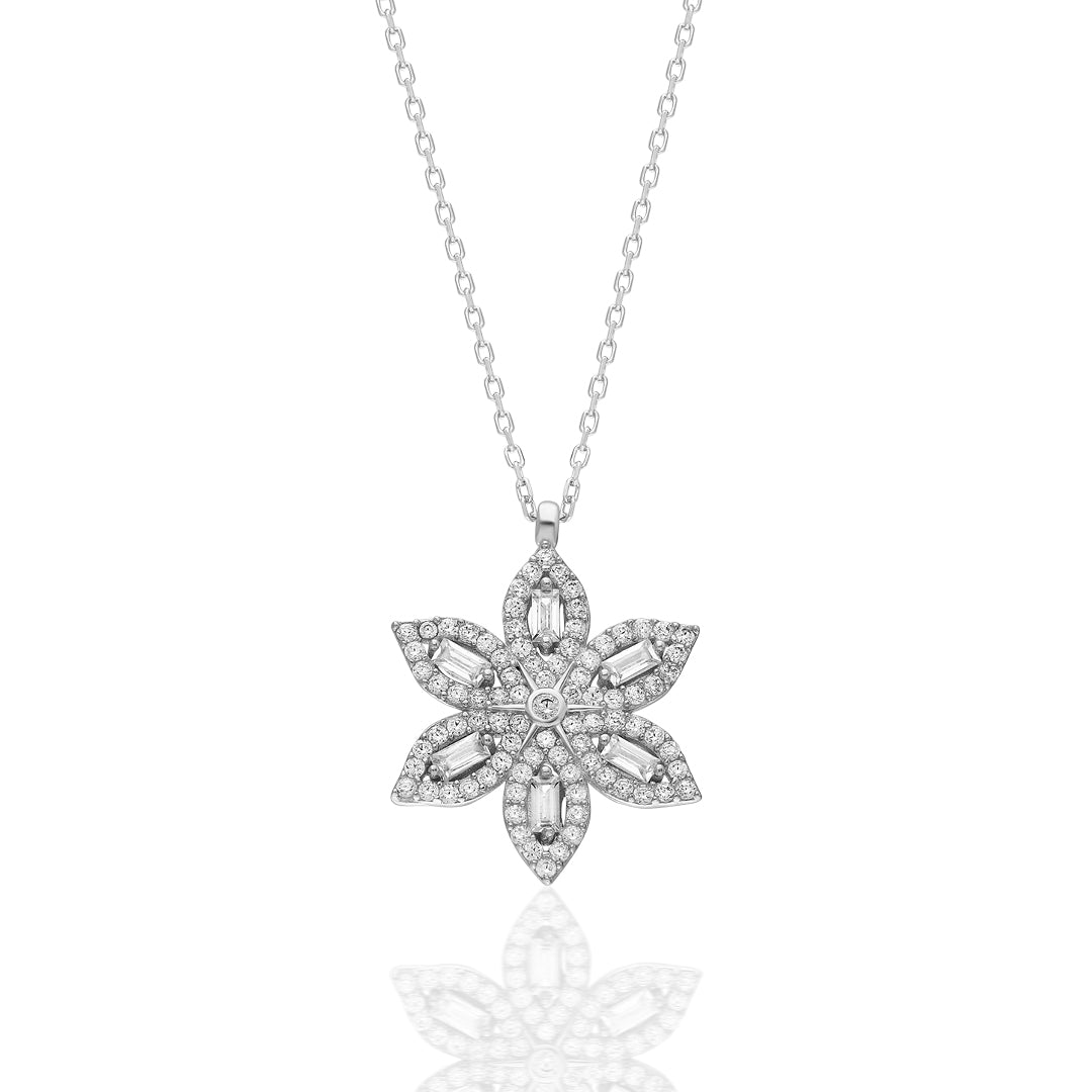 Narcissus Flower Necklace - 925 Silver