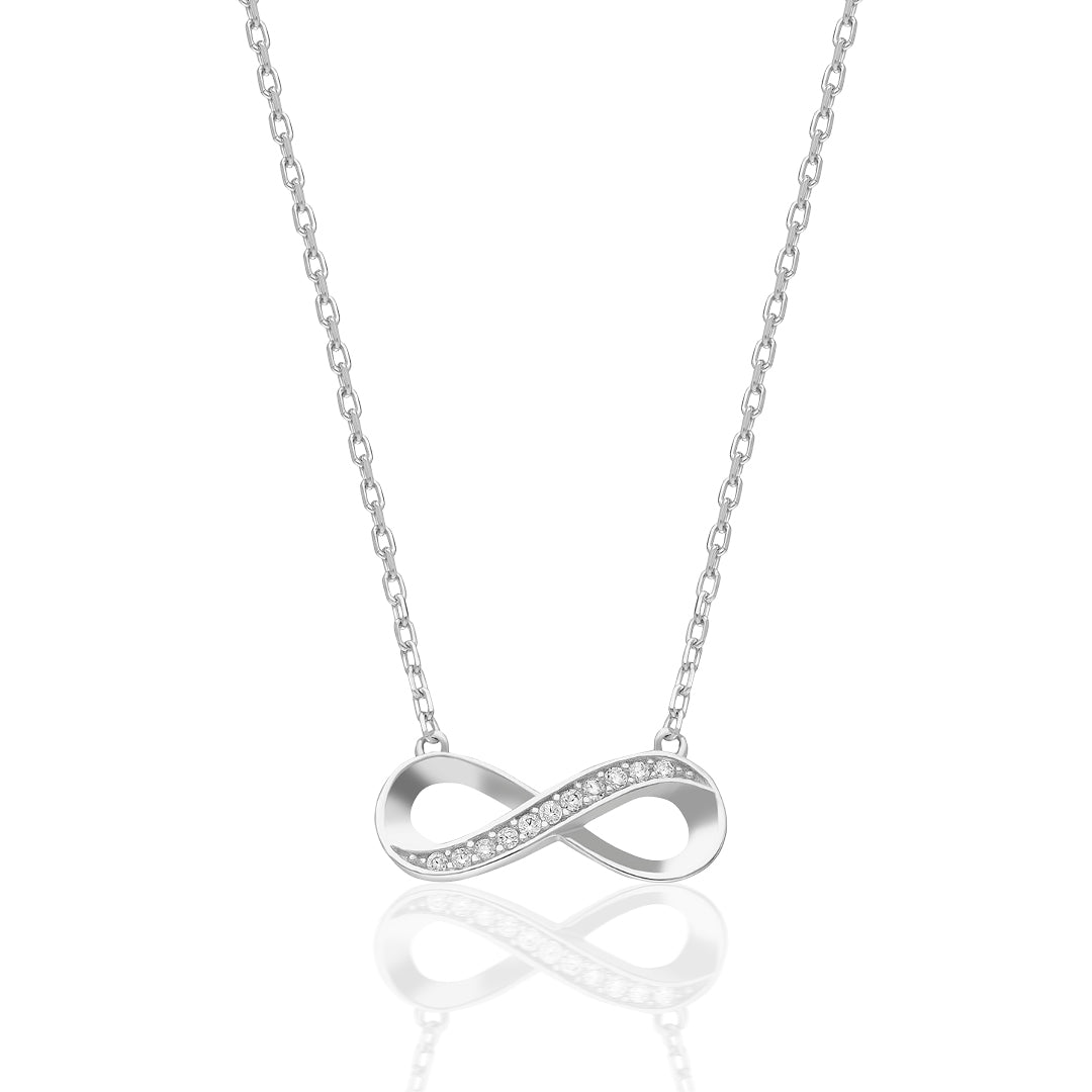 Horizontal Baguette Necklace - 925 Silver