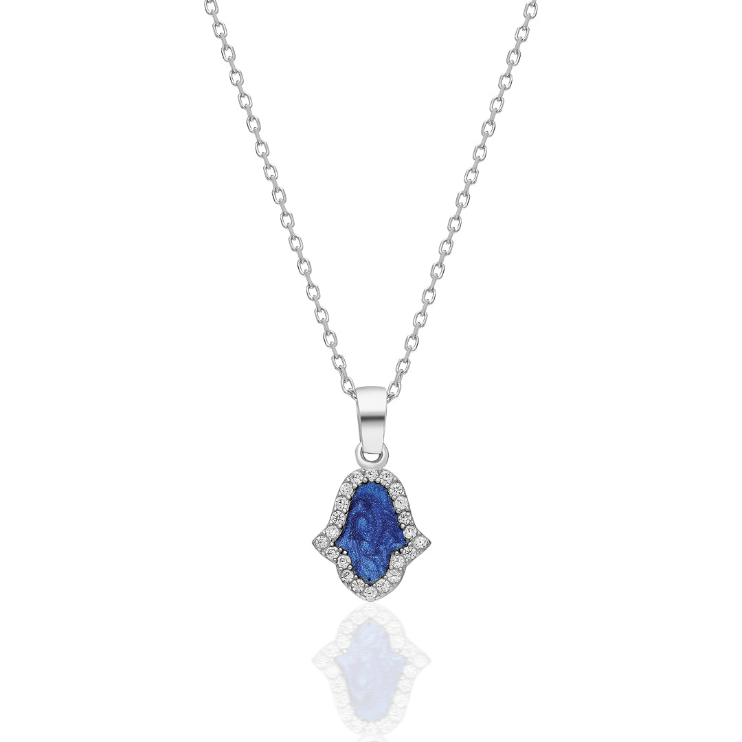 Small Hand Necklace - 925 Silver