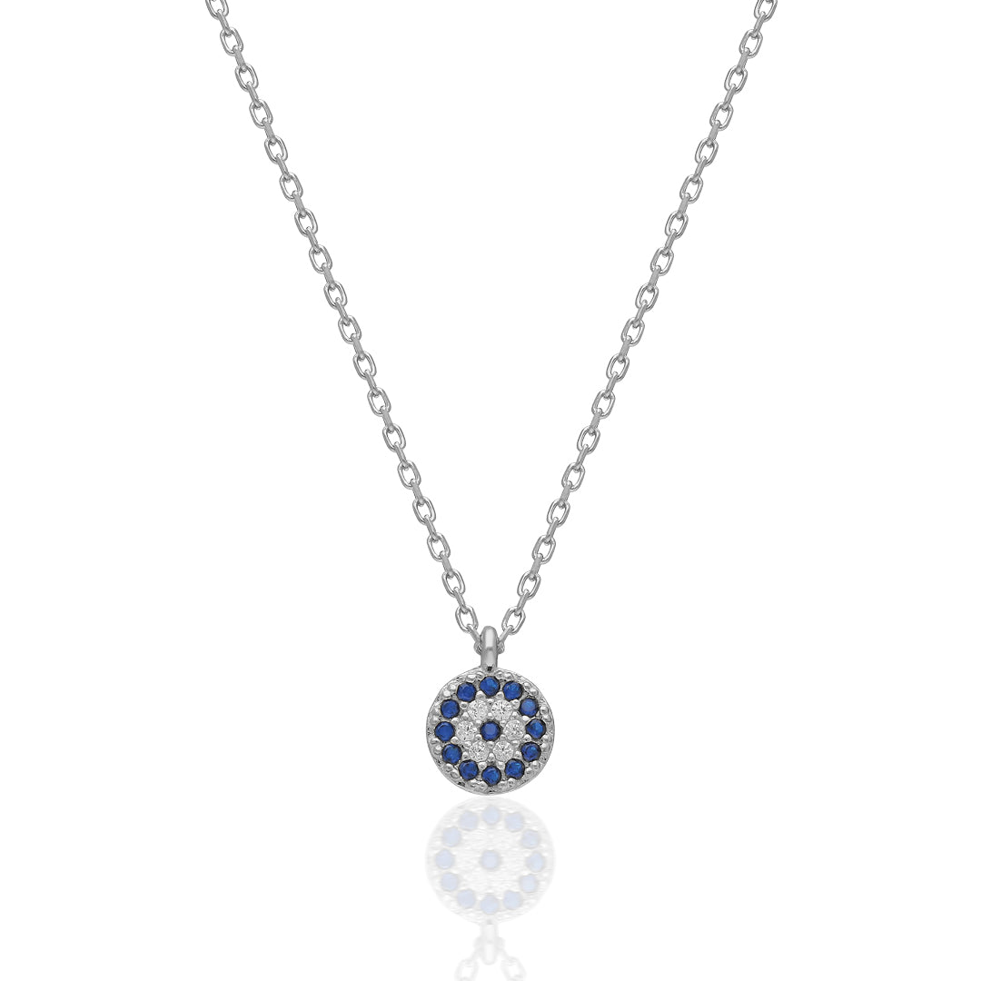 Mini Evil Eye Necklace - 925 Silver