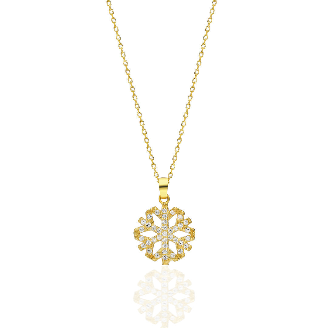 Snowflake Necklace - 925 Silver