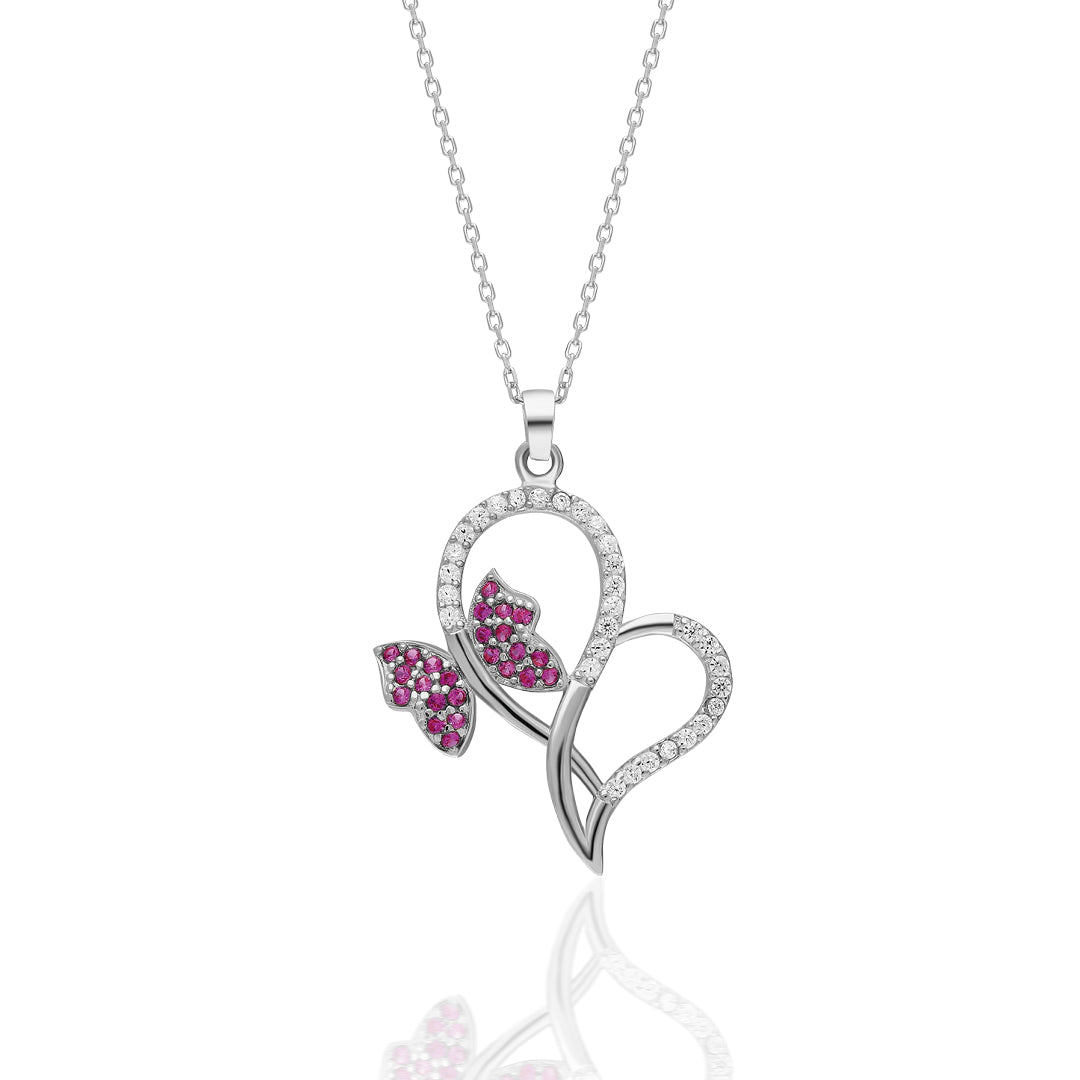 Love Butterfly Necklace - 925 SILVER