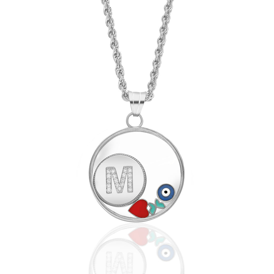 Lucky Letter Necklace - 925 Silver
