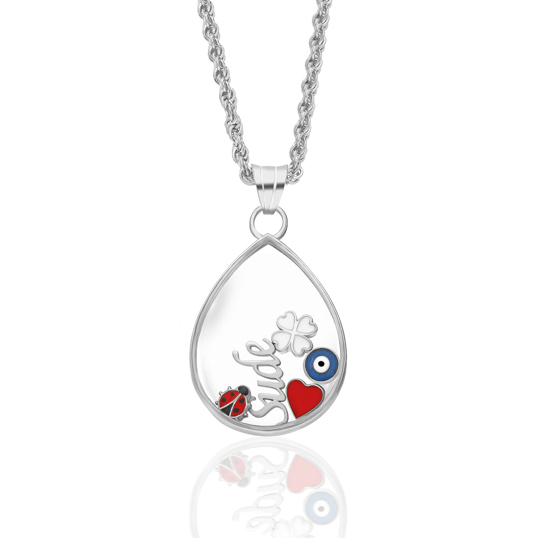 Named Lucky Necklace - 925 Silver