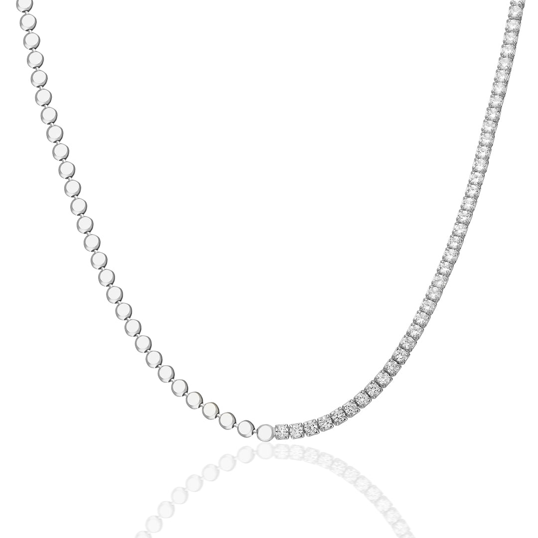 HALB ICED KETTE | 925 SILBER