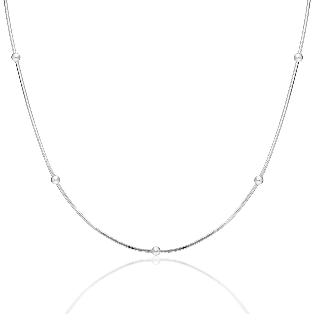 Ball Chain Necklace - 925 SILVER