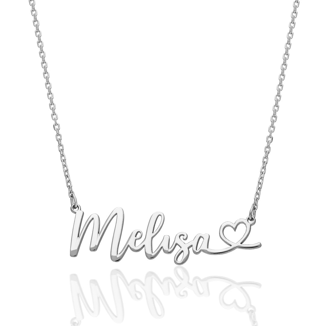 Personalized Heart Necklace - 925 Silver