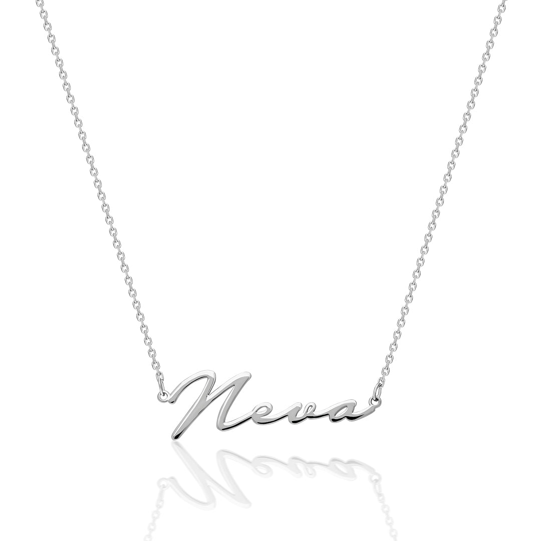Thin Name Necklace - 925 SILVER