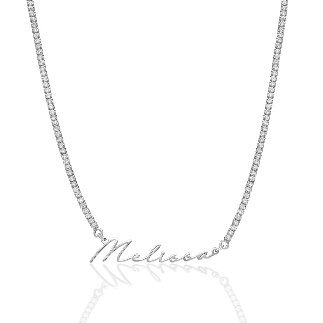 Waterway Chain Name Necklace - 925 SILVER