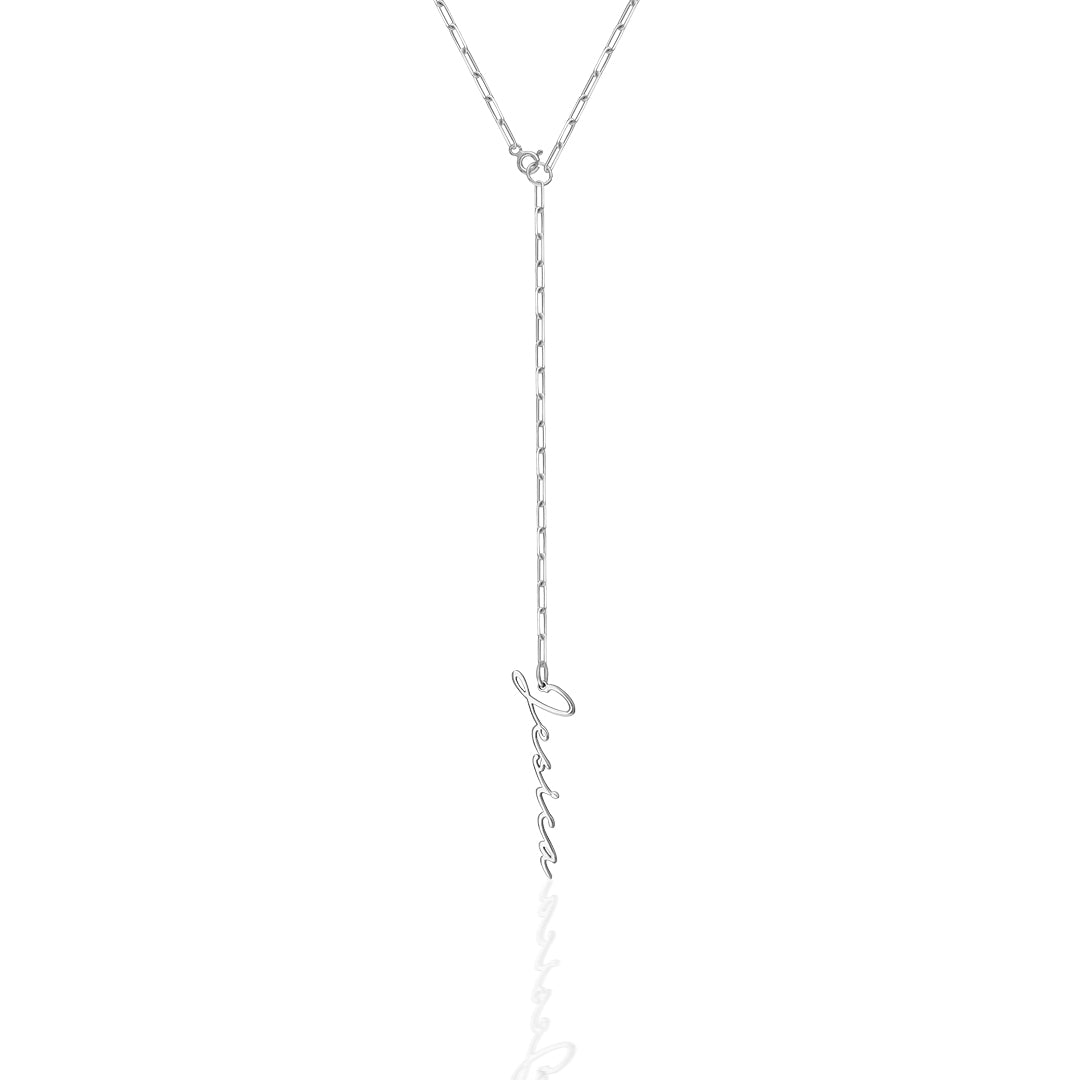 Long Chain Name Necklace - 925 SILVER