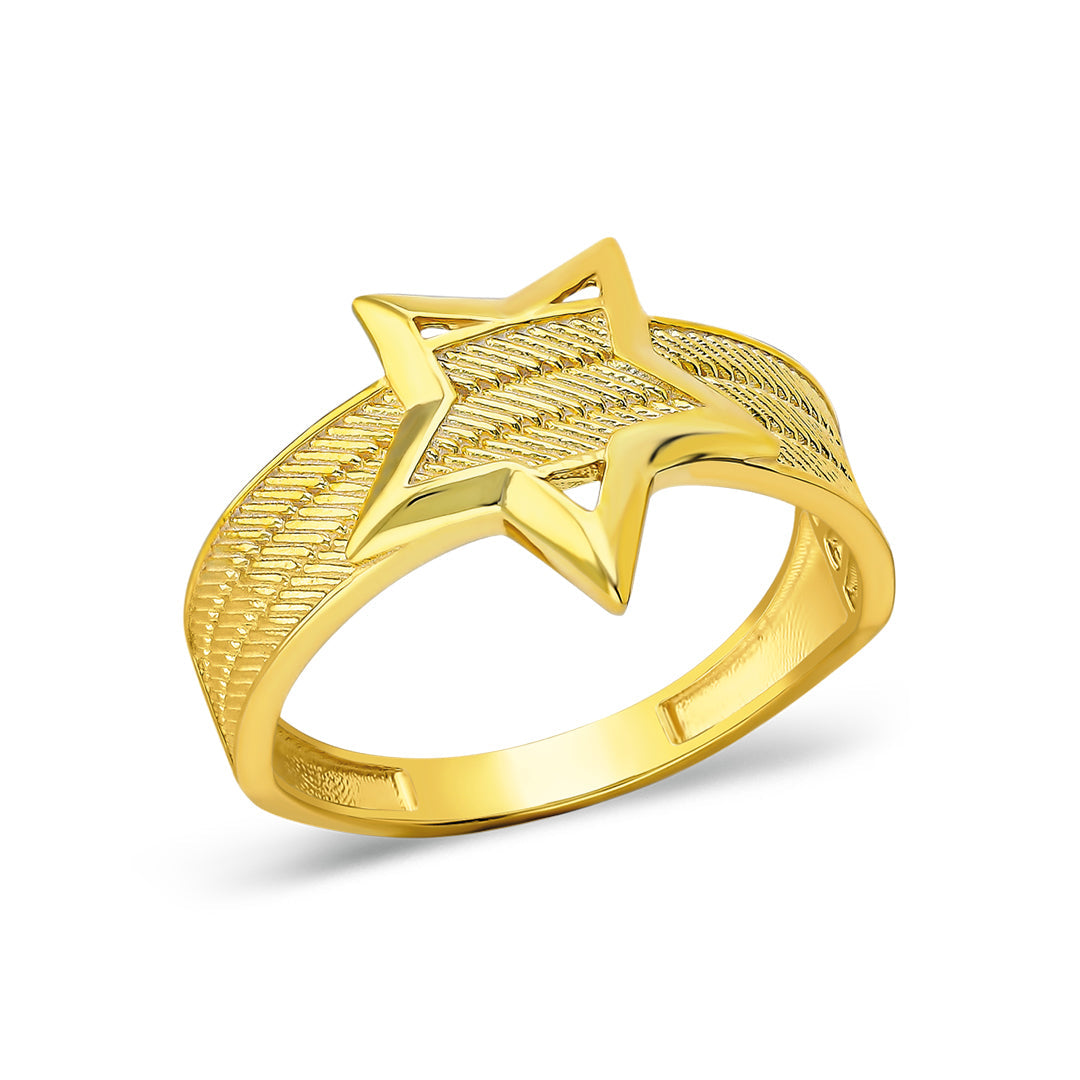 Star Model Wicker Ring - 925 SILVER