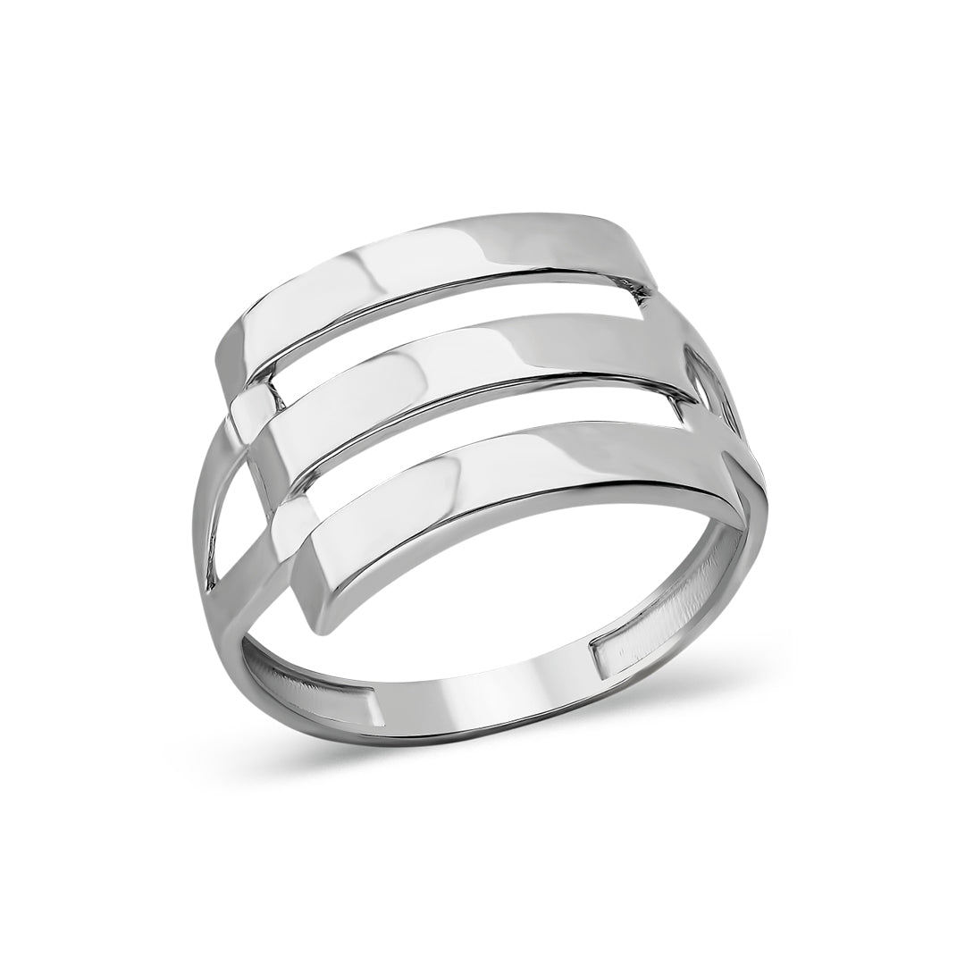GERIPPE DESIGN RING | 925 SILBER