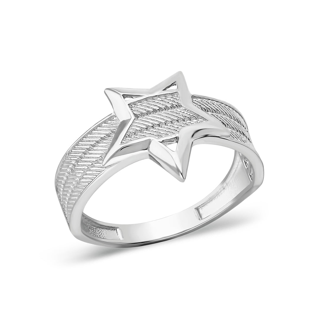 Star Model Wicker Ring - 925 SILVER