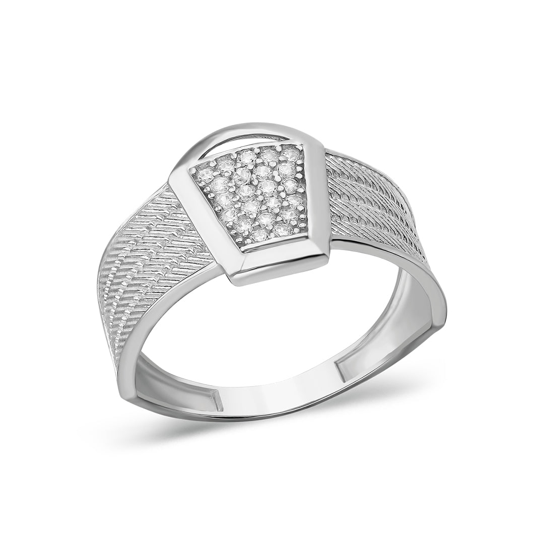 Four Row Wicker Ring - 925 SILVER
