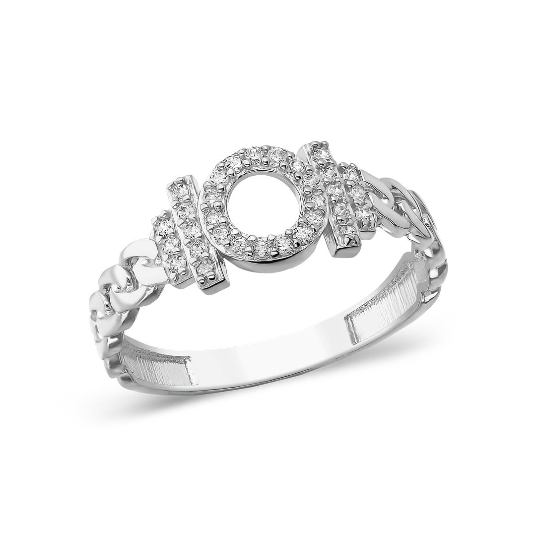 MODERN STEIN RING | 925 SILBER