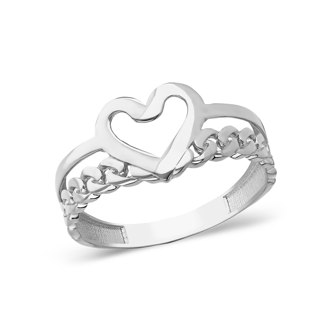 Elegant Heart Ring - 925 SILVER
