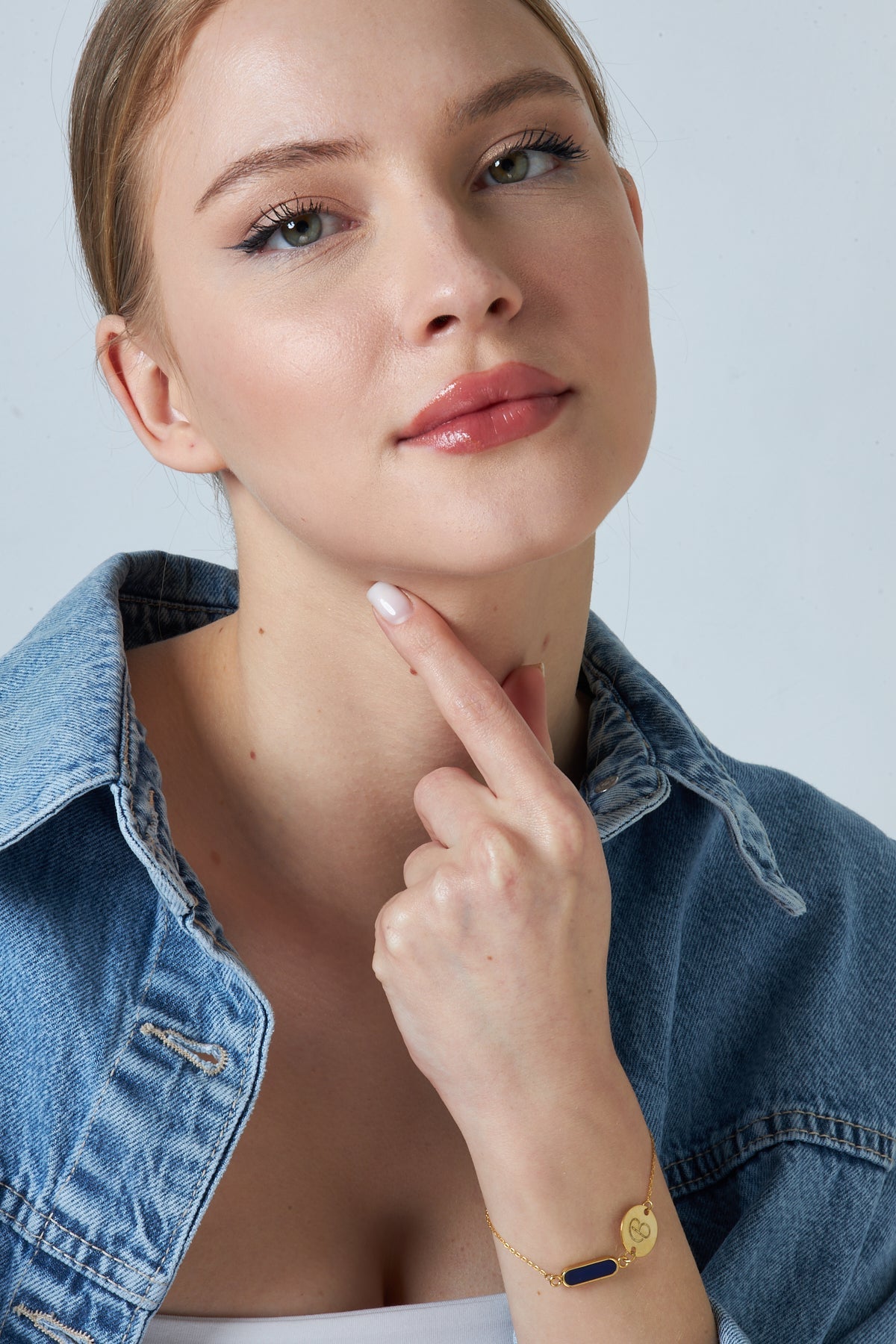 Colorful Plate Letter Bracelet - 925 SILVER