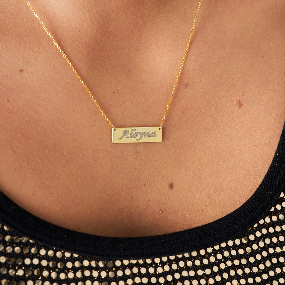 Bridge Plate Necklace - 925 SILVER