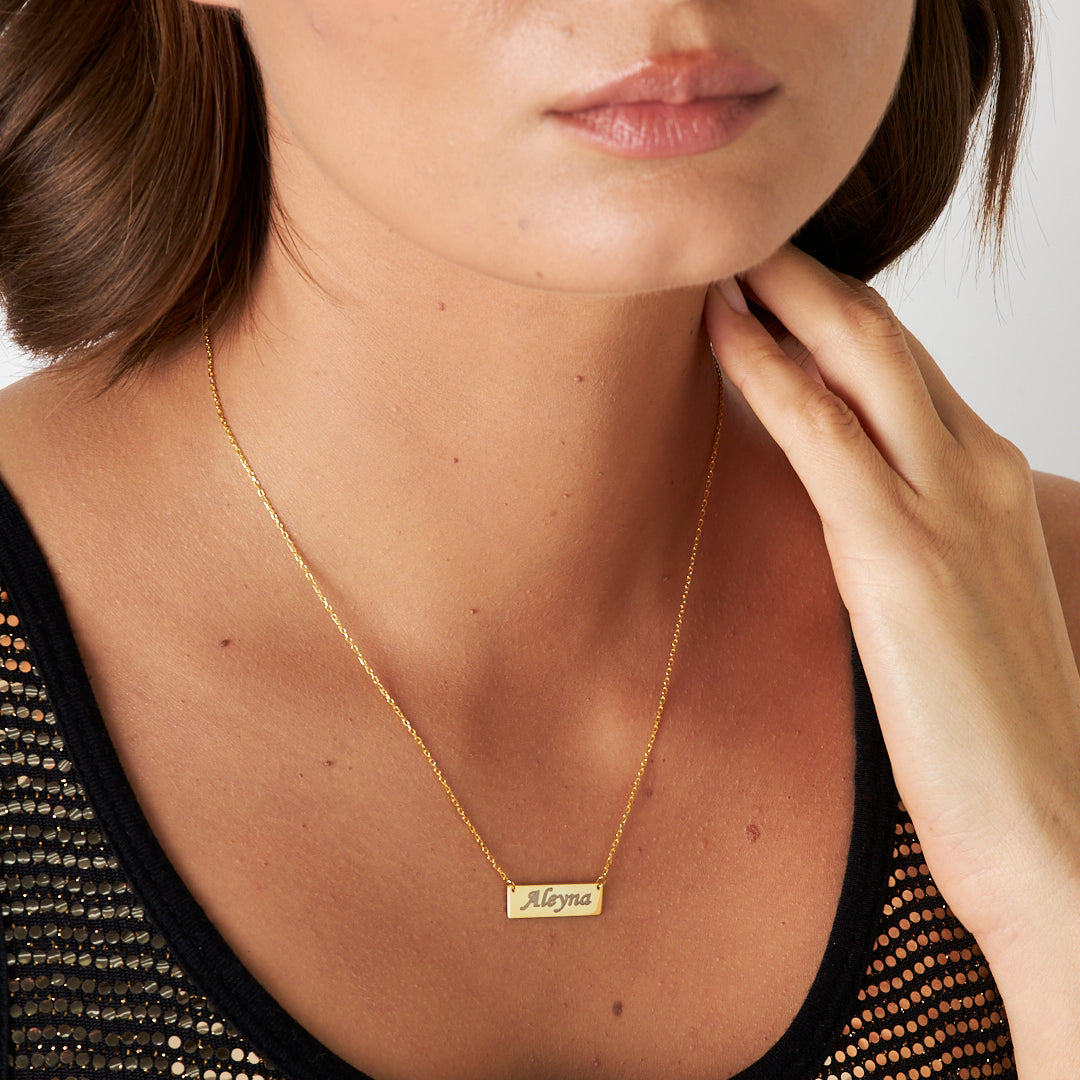 Bridge Plate Necklace - 925 SILVER