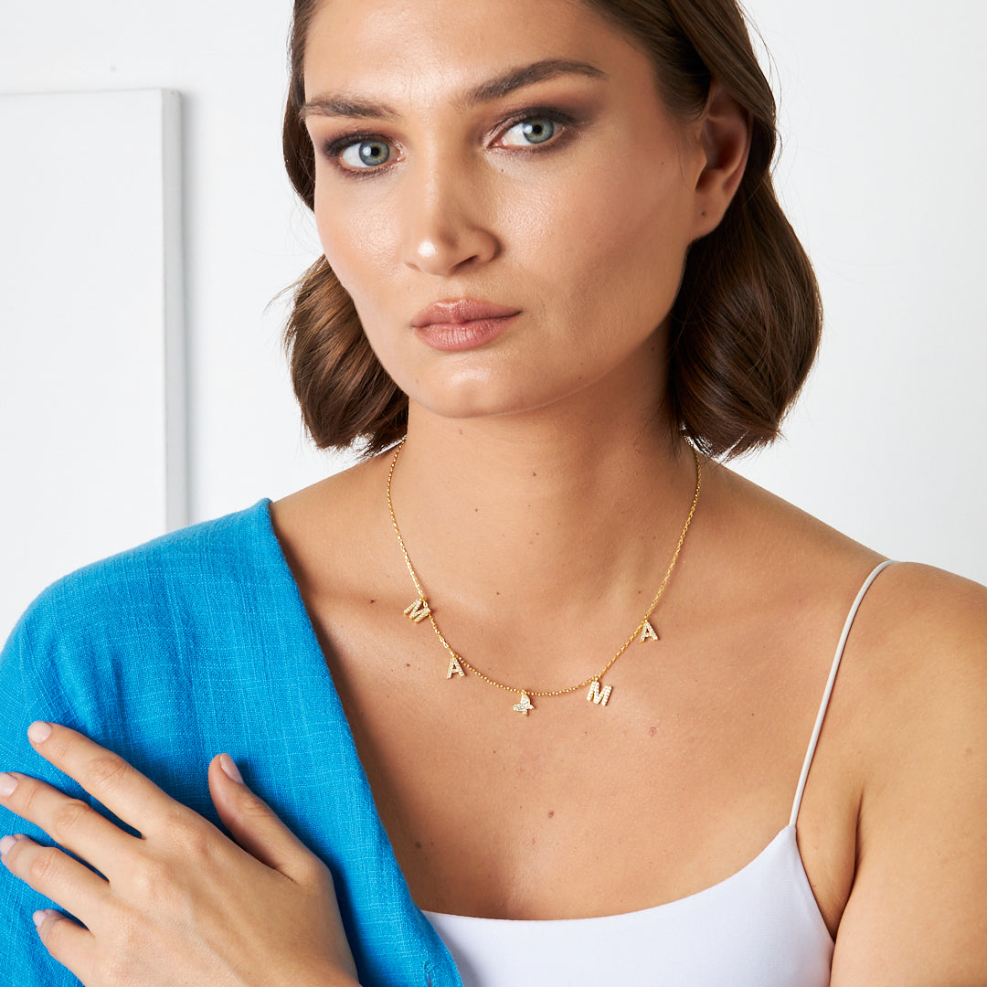 My Mother's Butterfly Necklace - 925 Silver