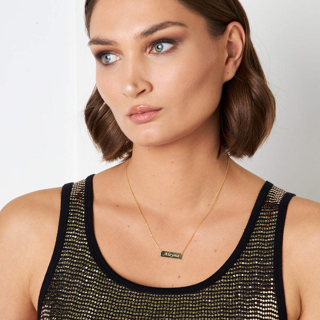 Bridge Plate Necklace - 925 SILVER