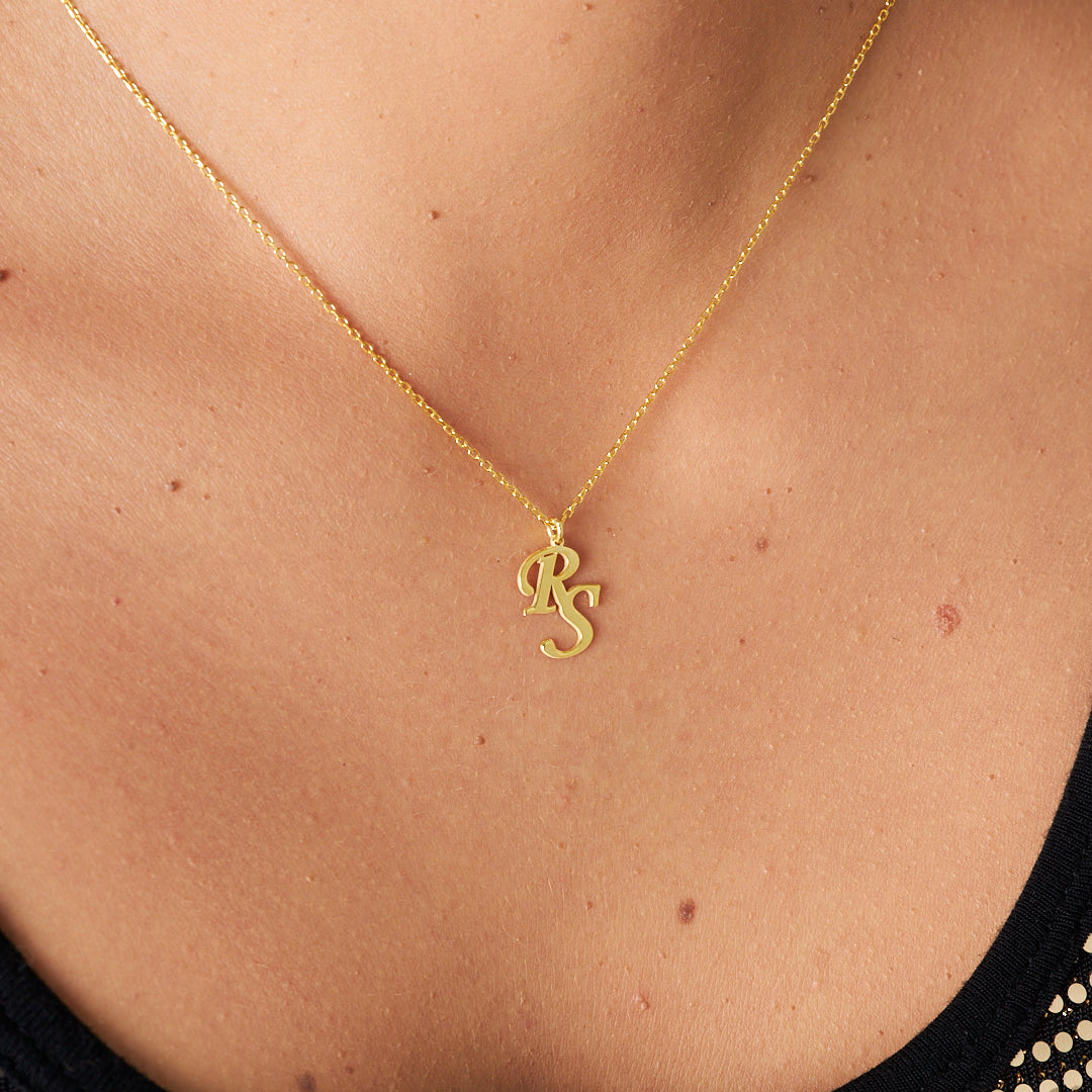 Cross Letter Necklace - 925 SILVER