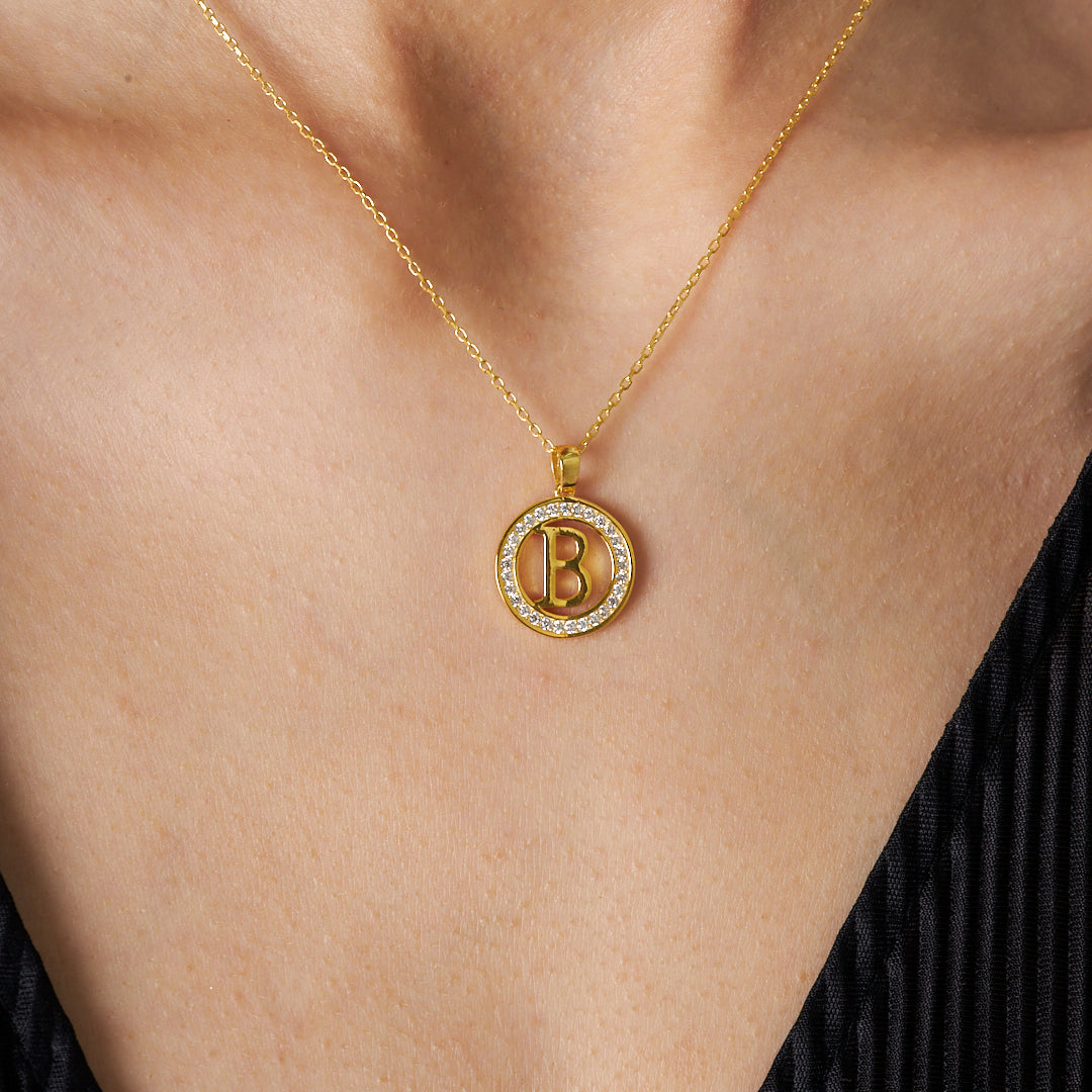 New Fashion Small Letter Necklace - 925 SILVER