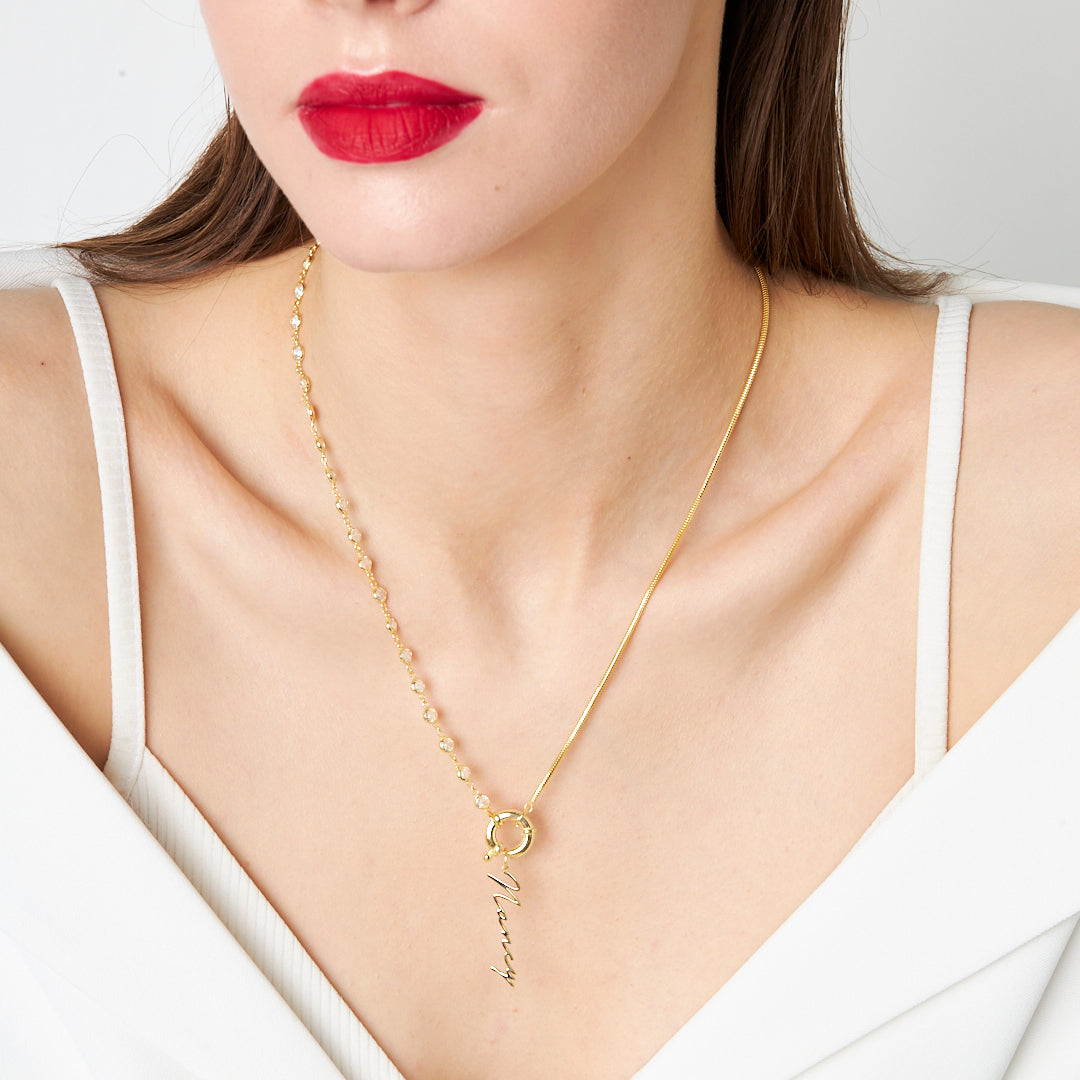 Name Necklace - Sailor Lock Signature Necklace - 925 Silver