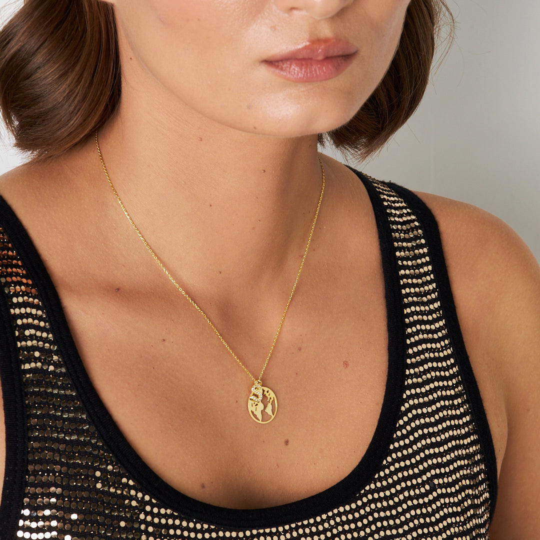 My World Letter Necklace - 925 Silver