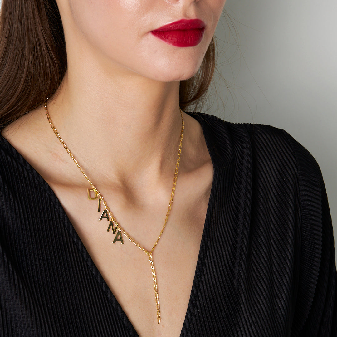 Locked Name Necklace - 925 SILVER