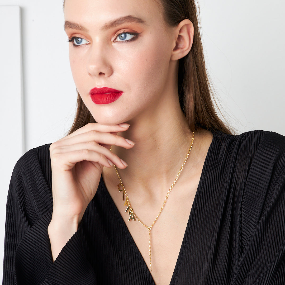 Locked Name Necklace - 925 SILVER