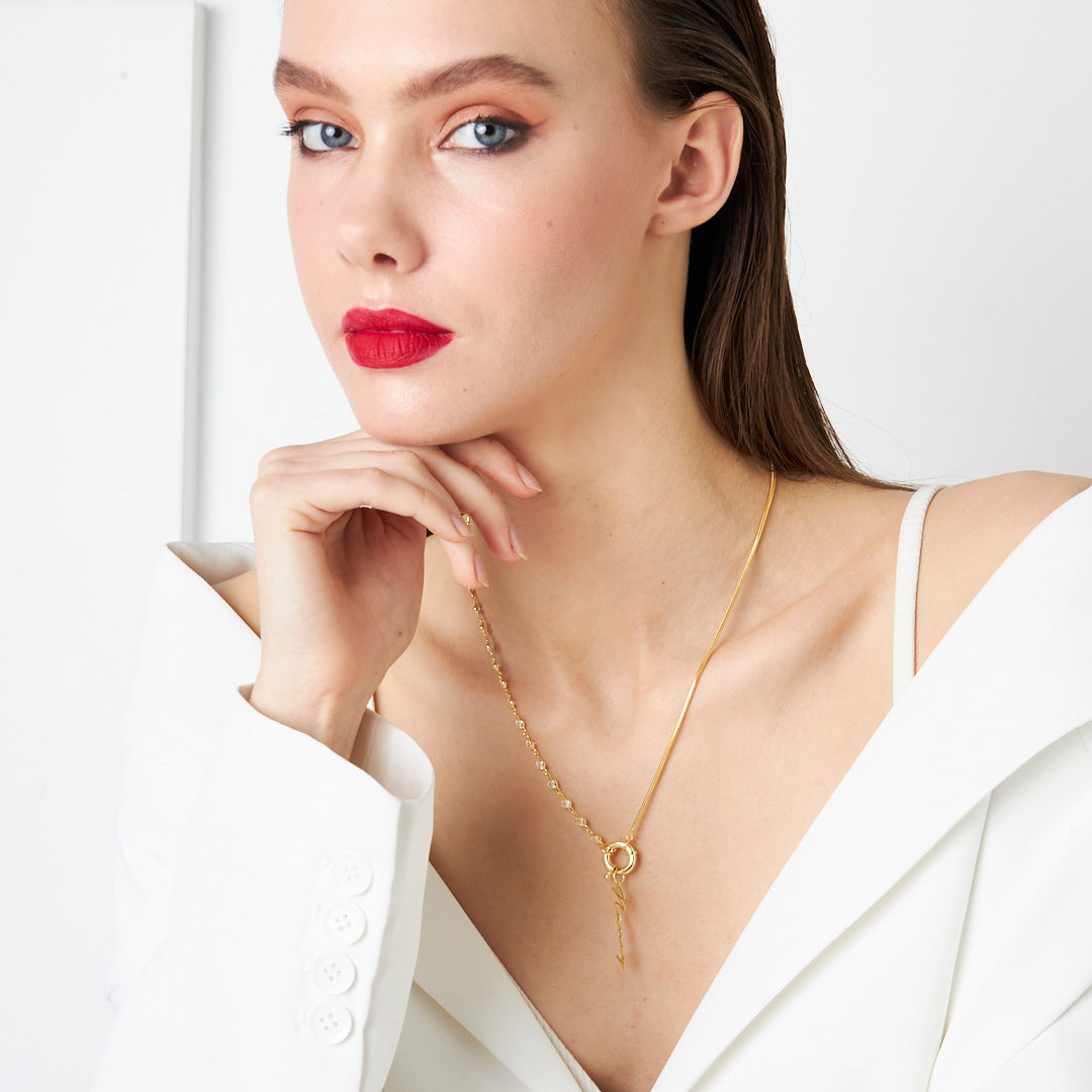 Name Necklace - Sailor Lock Signature Necklace - 925 Silver