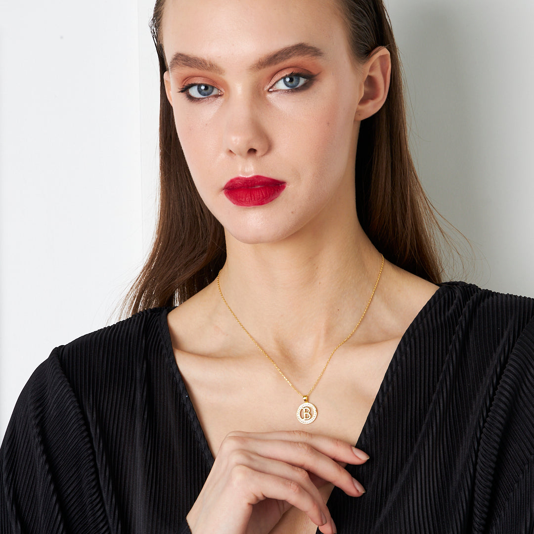 New Fashion Small Letter Necklace - 925 SILVER