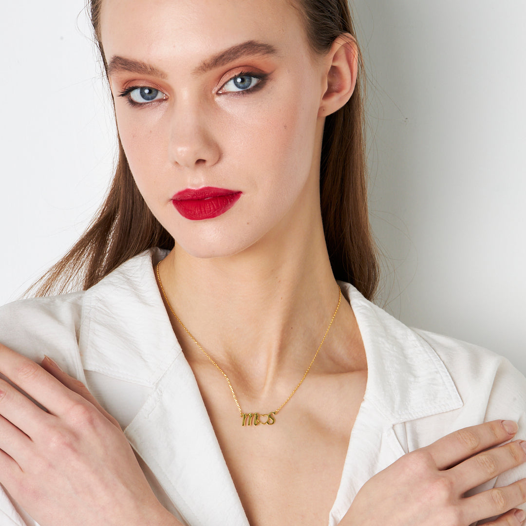 Double Letter Necklace - 925 SILVER